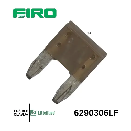 [6290306LF] FUSIBLE CLAVIJA MINIATURA  5A. CAJA LITTLE FUSE