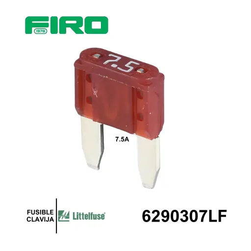 [6290307LF] FUSIBLE CLAVIJA MINIATURA  7.5A.   LITTLE FUSE