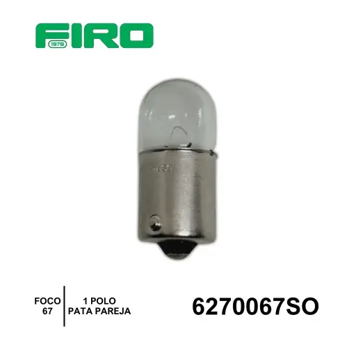 [6270067SO] FOCO 67 1 POLO P/PAREJA SYLVANIA/OSRAM ==6270067ARE