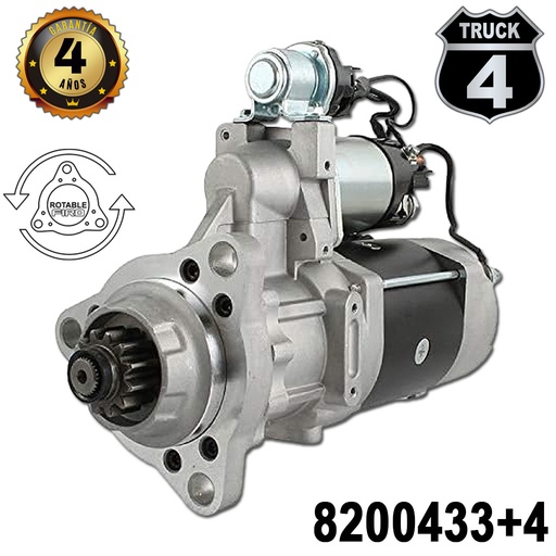 [8200433+4] MARCHA   39MT 12V 12D C.  ROTABLE DELCO REMY *NUEVA* 4TRUCK