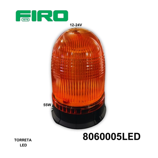 [8060005LED] TORRETA AMBAR 12V/24V  LED 55W  ATORNILLADO T/HELLA
