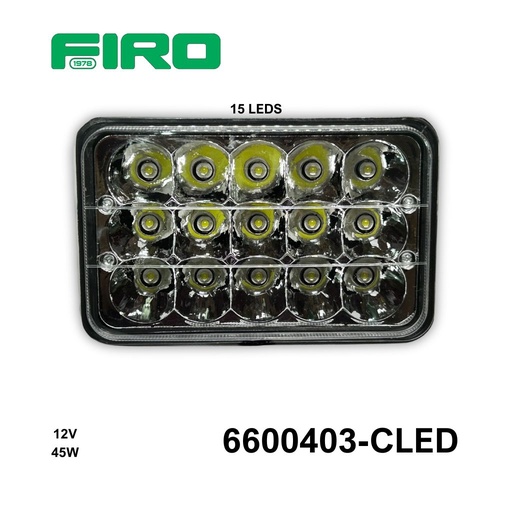 [6600403-CLED] SILVIN H4656 DE 15 LEDS 45 WATTS 165MM 12V (PZA)