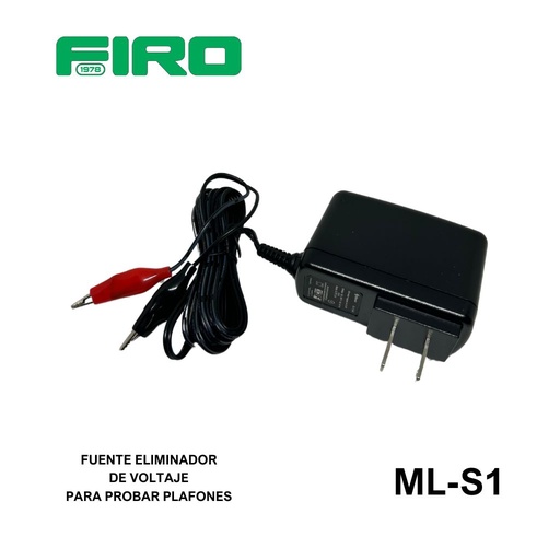 [ML-S1] FUENTE ELIMINADOR DE VOLTAJE PARA PROBAR PLAFONES