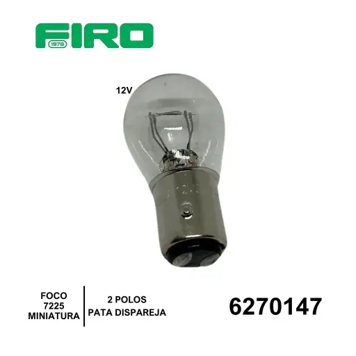 [6270147] FOCO  7225=1034,  2 POLOS PATA DISP/ INCLINADA BLANCO .