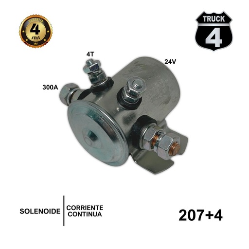 [207+4] SOLENOIDE 24V 4T 300A CORRIENTE CONTINUA 4TRUCK