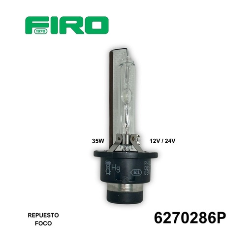 [6270286P] REPUESTO FOCO D2S HID 12V/24 35W 4100K  LUZ BLANCA. PHILIPS