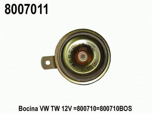 [8007011] BOCINA CON REJILLA. TOTAL PARTS=8007010=8007011