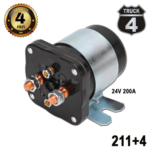 [211+4] SOLENOIDE 24V 4T 200A REFORZADO 4TRUCK