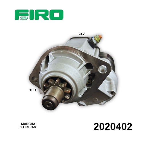 [2020402] MARCHA DENSO 24V 10D 4.0KW 2 OREJAS CASE