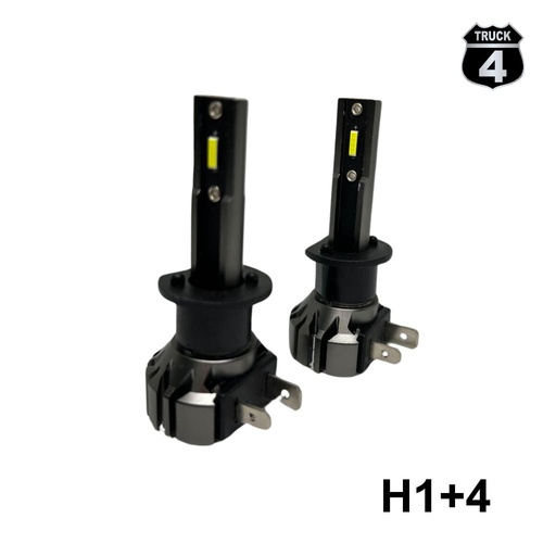 [H1+4] FOCOS H1 10-32V  50W SISTEMA COB CON VENTILADOR 4TRUCK