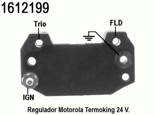 [1612199] REGULADOR MOTOROLA 130A 12V M5-329A, # 105-329.