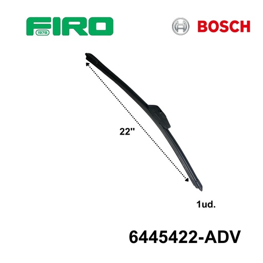 [6445422-ADV] PLUMA LIMPIAPARABRISAS 22" BOSCH ADVANTGE INDIVIDUAL