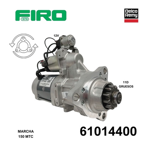 [61014400] MARCHA 150MT 12V 11D  DELCO R. ORIGINAL NUEVA