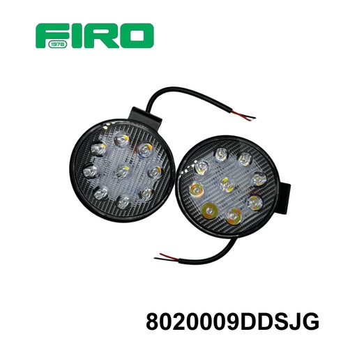 [8020009DDSJG] FAROS RED 4.5"12V/24V 27W SLIM 9 LED DUAL BLAN/AMB JGO.
