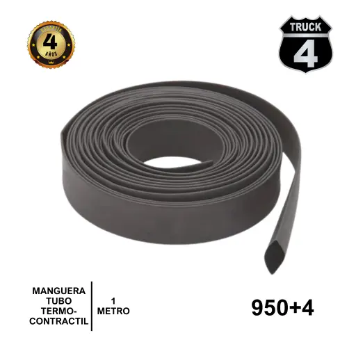 [950+4] MANGUERA TUBO TERMOCONTRACTIL 12.7MM=1/2  ROLLO 1 METRO