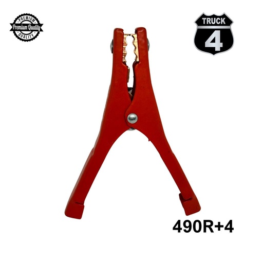 [490R+4] PINZA PASA CORRIENTE GDE. 100A ROJA TROPICALIZADA PREMIUM