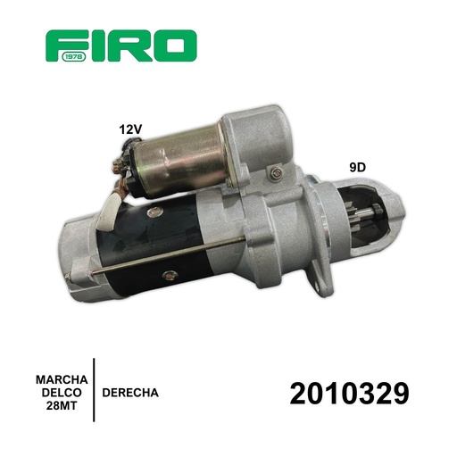 [2010329] MARCHA DELCO 28MT 12V 9D DERECHA