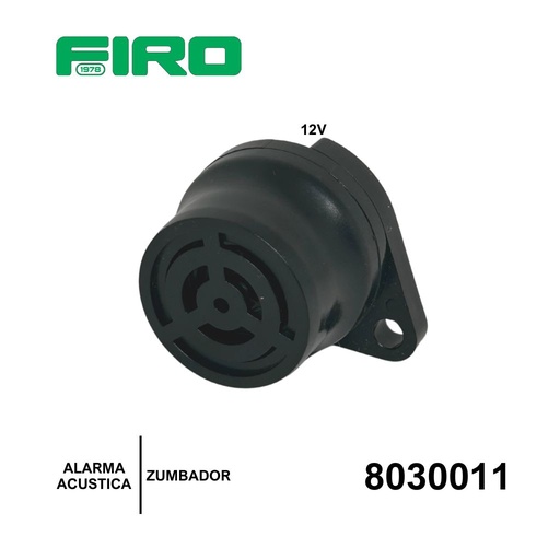 [8030011] ALARMA SEÑALIAZACION ACUSTICA ZUMBADOR 12V