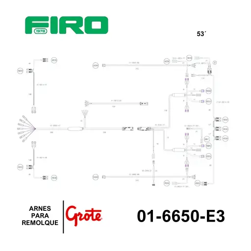 [01-6650-E3] ARNES REMOLQUE 53 PIES CAJA GROTE TERM. HEMBRA