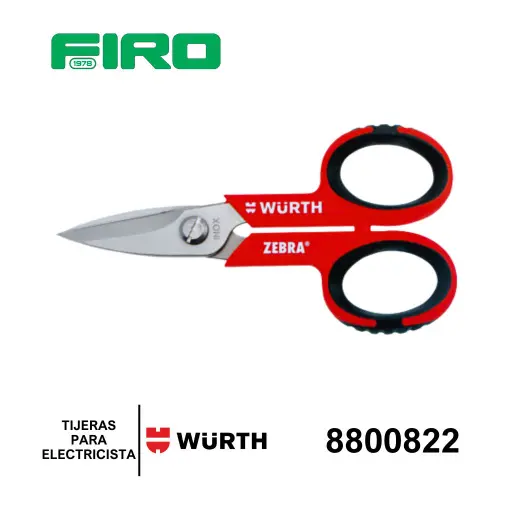 [8800822] TIJERAS PARA ELECTRICISTA WURTH