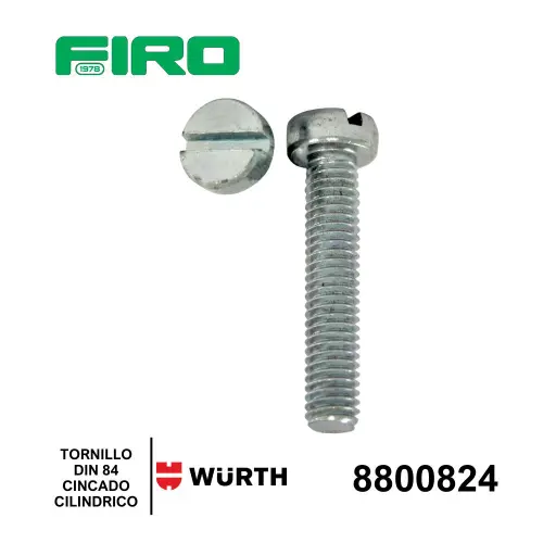 [8800824] TORNILLO DIN 84 ZINCADO CIL PLANO                                 
