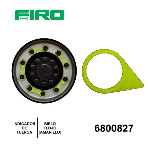 [6800827] TUERCA UNEMON / INDICADOR  DE TUERCA/ BIRLO FLOJA AMARILLO