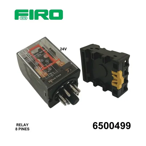[6500499] RELAY 24V DC  BASE 8 PINES  REDONDOS G&V ELECTRIC