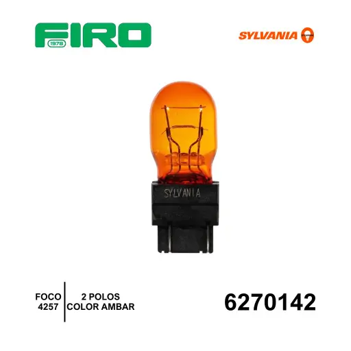 [6270142] FOCO 4257 AMBAR 2 POLOS  SYLVANIA