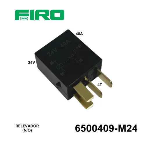 [6500409-M24] RELEVADOR 24V 4 TERM. (2/2) 20/40 (NO)