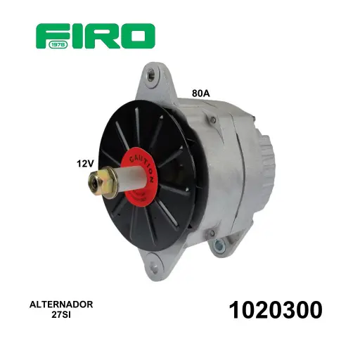 [1020300] ALTERNADOR 12V 80A IDELCO 27SI R/EF CUMMINS 80-92