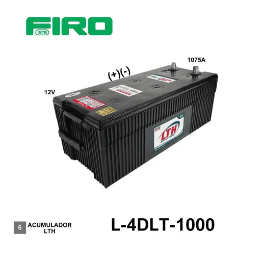 [L-4DLT-1000] ACUMULADOR  LTH L-4DLT-860 AR** 12V 1075A (+)(-) CASCO (6)(G)