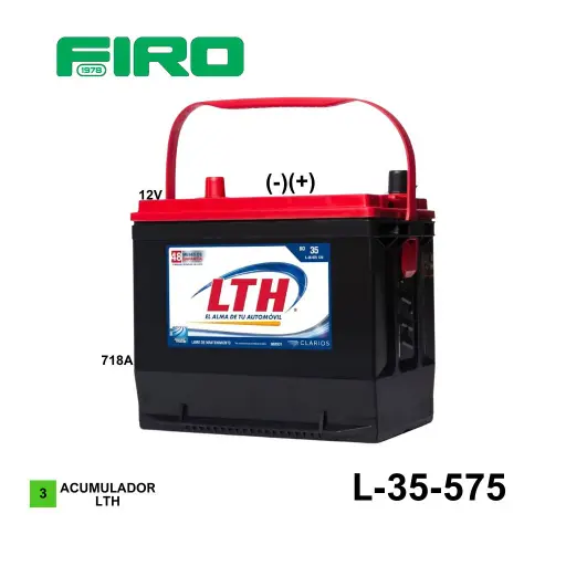 [L-35-575] ACUMULADOR LTH L-35-575 12V 718A (-)(+) CASCO (3)(M)