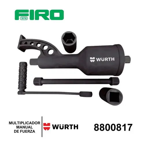 [8800817] MULTIPLICADOR MANUAL DE FUERZA WÜRTH X3500 NM 2500 LB/PIE         