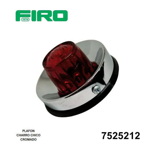 [7525212] PLAFON CHARRO CHICO CROMADO            .