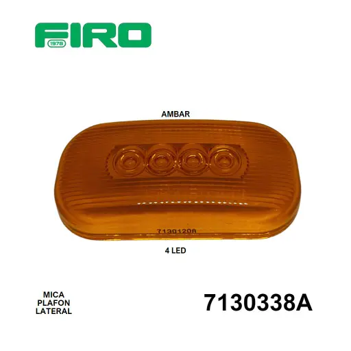 [7130338A] MICA PLAFON LATERAL 4 LEDS AMBAR 