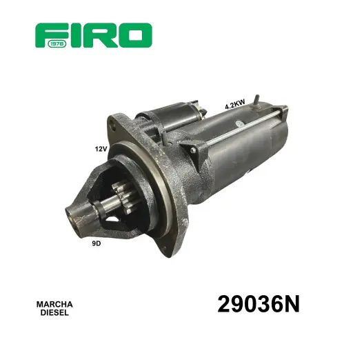 [29036N] MARCHA 9D DIESEL 12V CW 4.2KW NA                                  