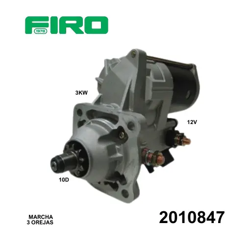 [2010847] MARCHA DENSO 12V 10D CW 3KW CATERPILLAR 91-01 CUMMINS             