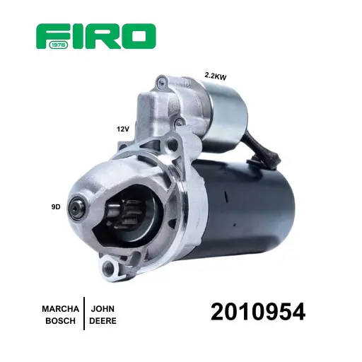 [2010954] MARCHA BOSCH PMGR CW 12V 2.2KW 9D JOHN DEERE TRAC. (SPV)          