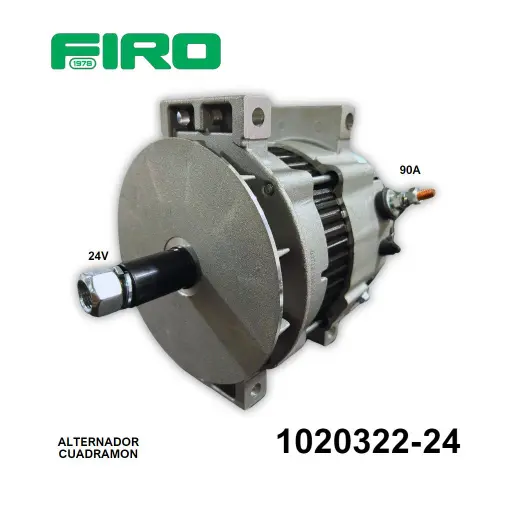 [1020322-24] ALTERNADOR 24V 90A CUADRAMON DENSO                                