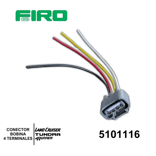 [5101116] CONECTOR BOBINA 4T TOYOTA 4RUNNER  TUNDRA COROLLA MATRIX LAND CRUISER NACIONAL