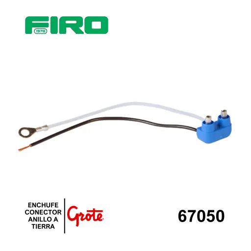 [67050] ENCHUFE CONECTOR ARNES PLAFON 2 1/2 Y2 PULGADAS 2 CABLES 1 TIERRA