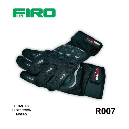 [R007] GUANTES PARA MOTOCICLISTAGUANTES PROTECCION DE PUÑOS  NEGRO       