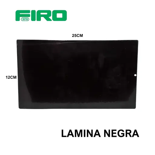 [LAMINA2] LAMINA NEGRA RECTANGULAR 25X12