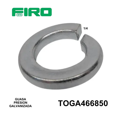 [TOGA466850] ARNADELA DE PRESIÓN 1/4" GALVANIZADA